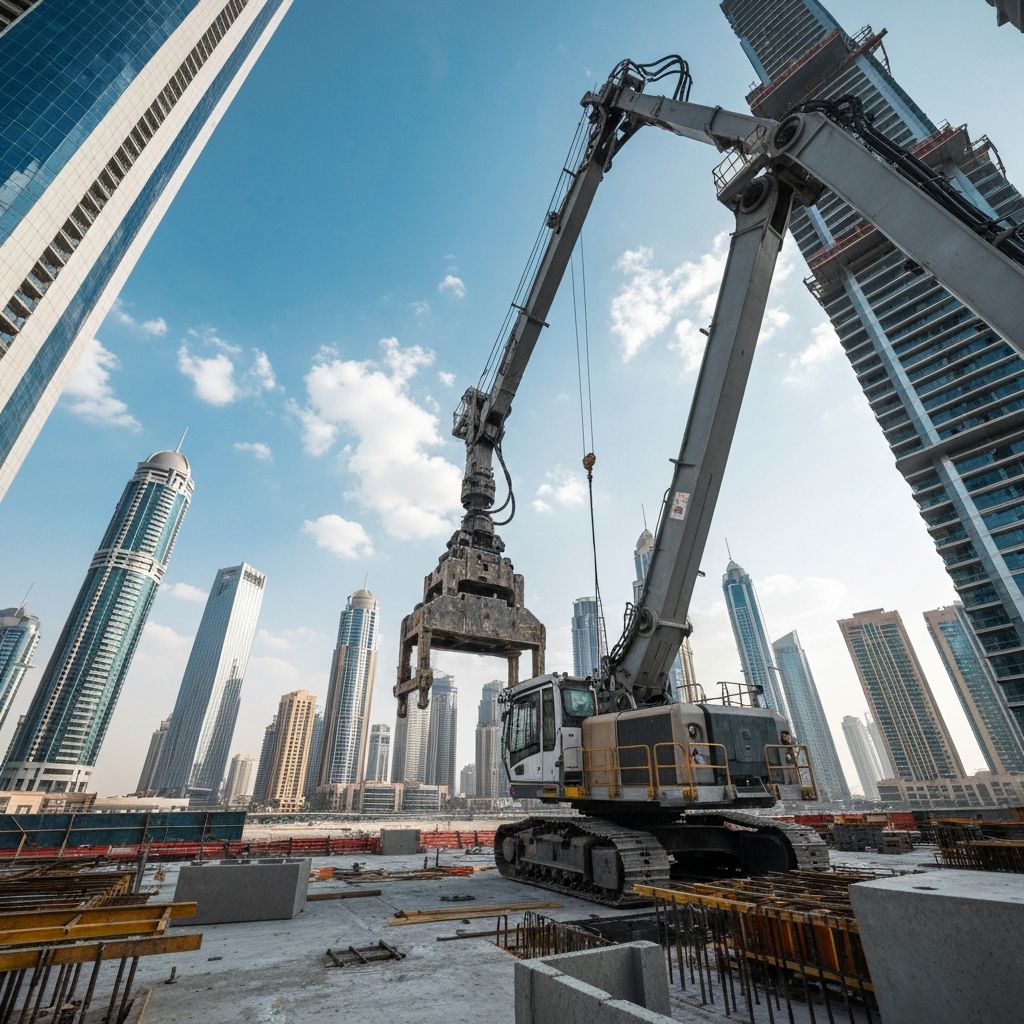 Robots humanoides transforman construcción de rascacielos en Dubai
